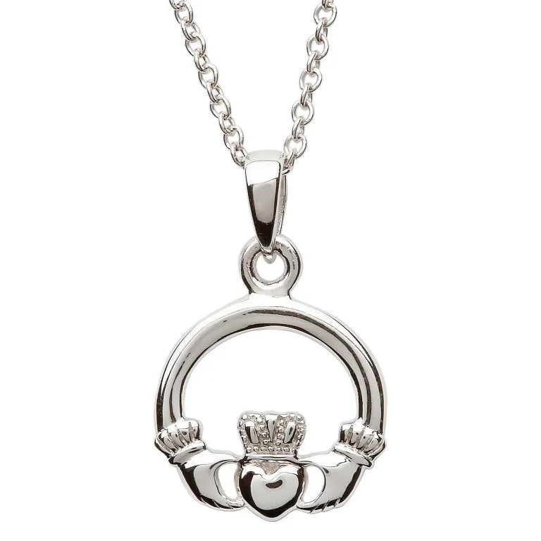 Shanore Sterling Silver Medium Claddagh Pendant