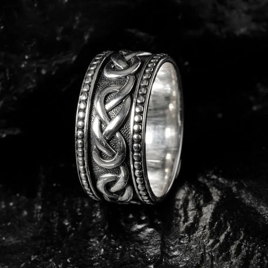 Sterling Silver Gents Celtic Band Earth Collection
