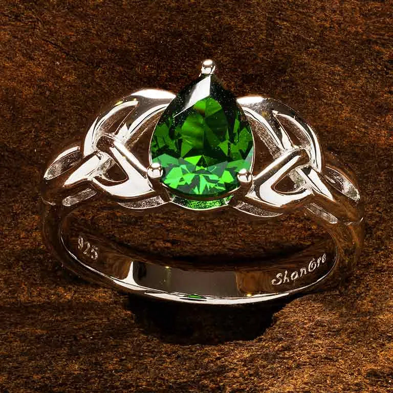 Trinity Knot Emerald Ring