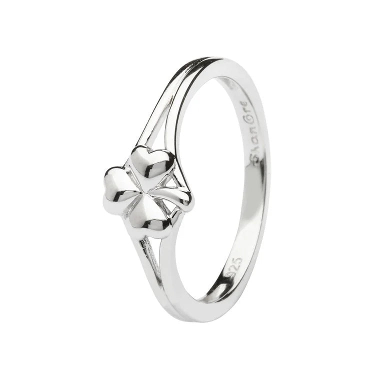 Shanore Sterling Silver Shamrock Ring
