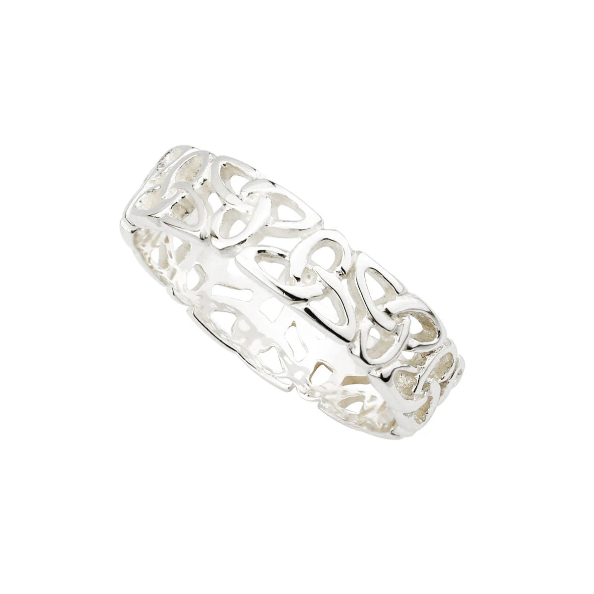Silver Trinity Knot Band Ring